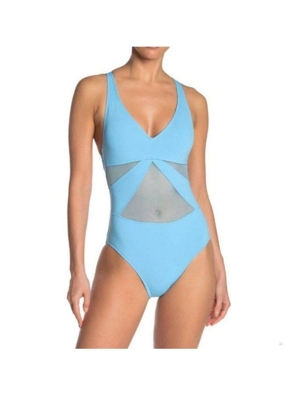 BLEU ROD BEATTIE 12 Strappy Back Mesh Inset Swimsuit Size 12